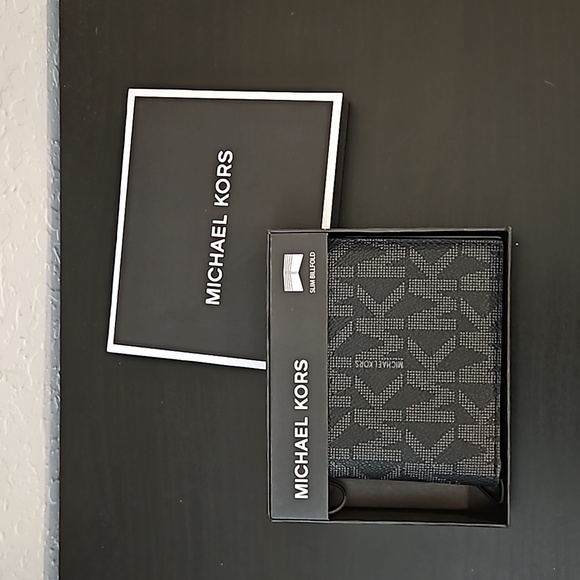 Michael Kors Jet Set Mens Slim Billfold Wallet, NWT, Black - Picture 3 of 10